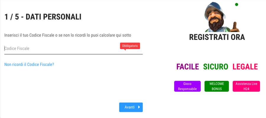 Vincitu.it registrazione